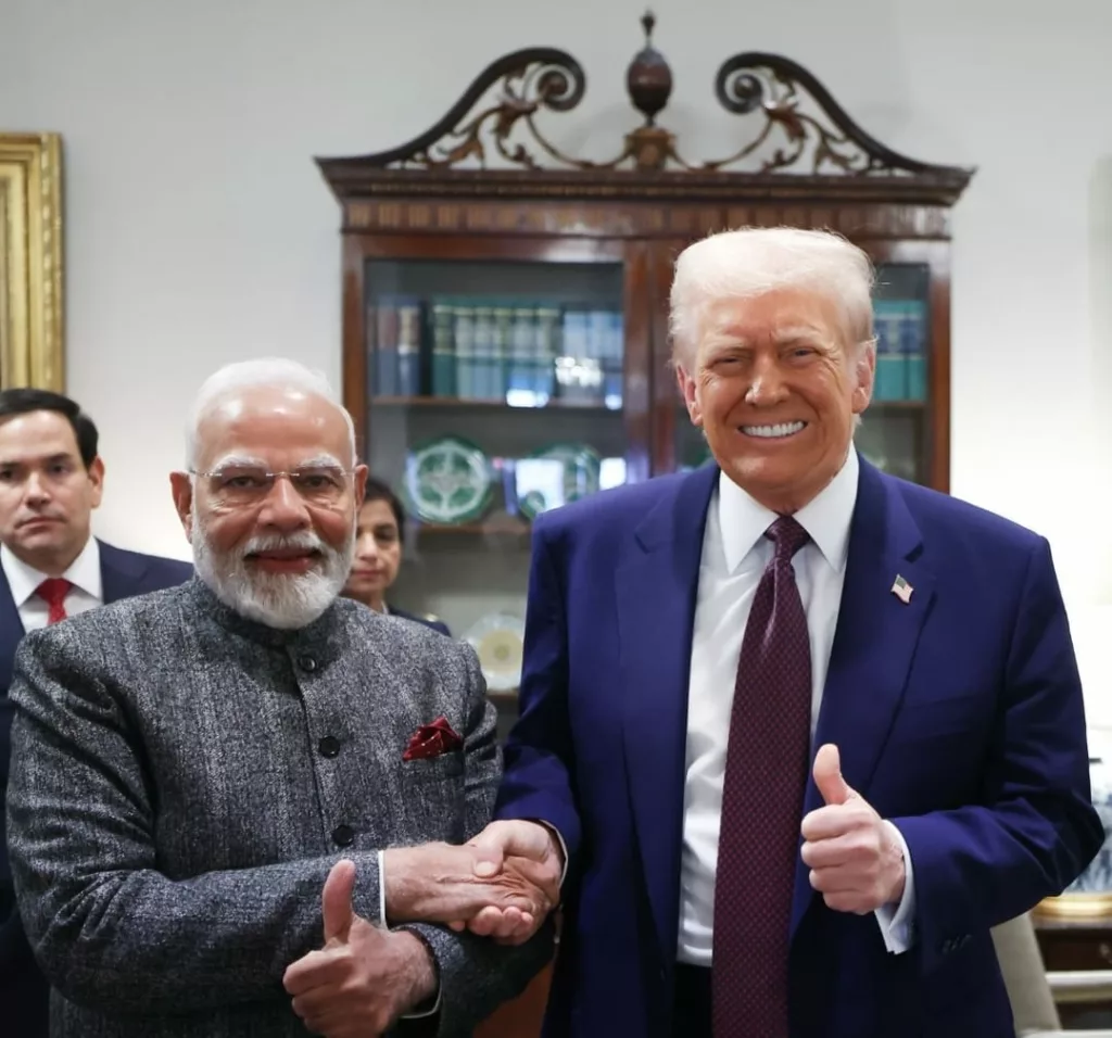 Indian Prime Minister Narendra Modi and US President Donald Trump