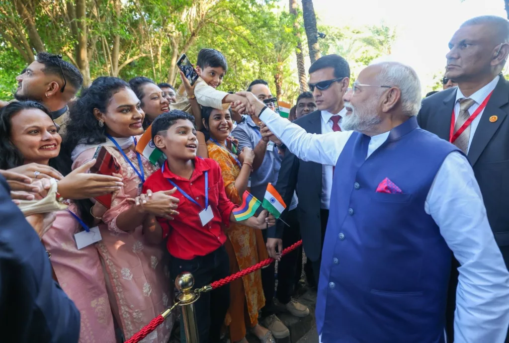 Indian Prime Minister Narendra Modi in Mauritius