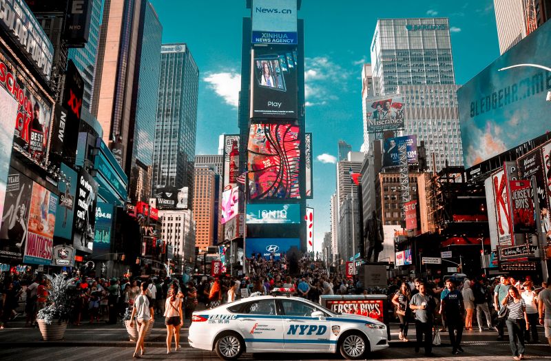 Man set on fire in New York’s Times Square, suspect at large 