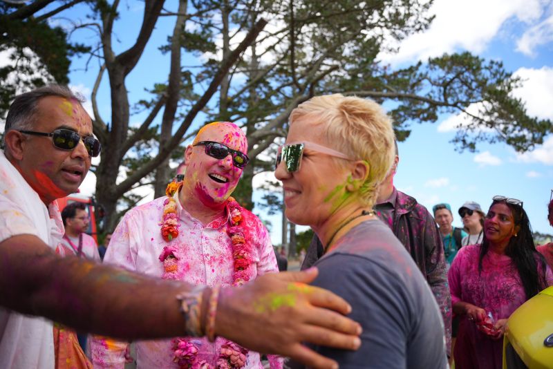 New Zealand PM Christopher Luxon playing with colours trends online as India celebrates Holi 