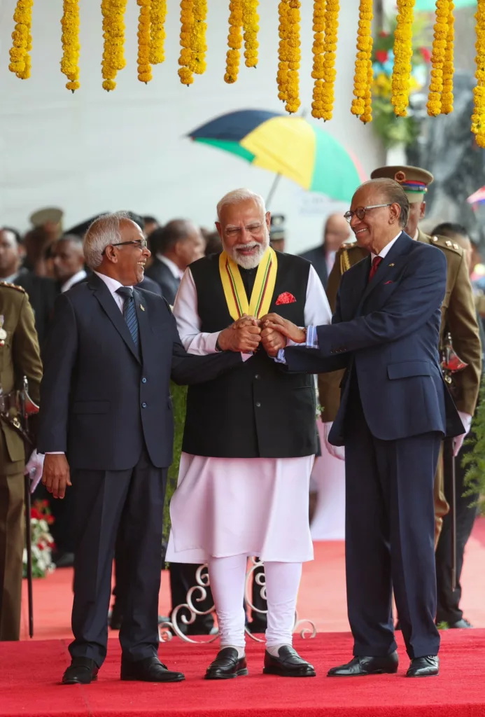 Indian PM Narendra Modi honoured in Mauritius