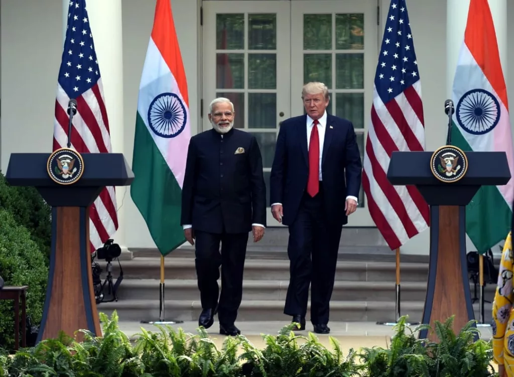 Prime Minister of India Narendra Modi and President of the United States Donald Trump