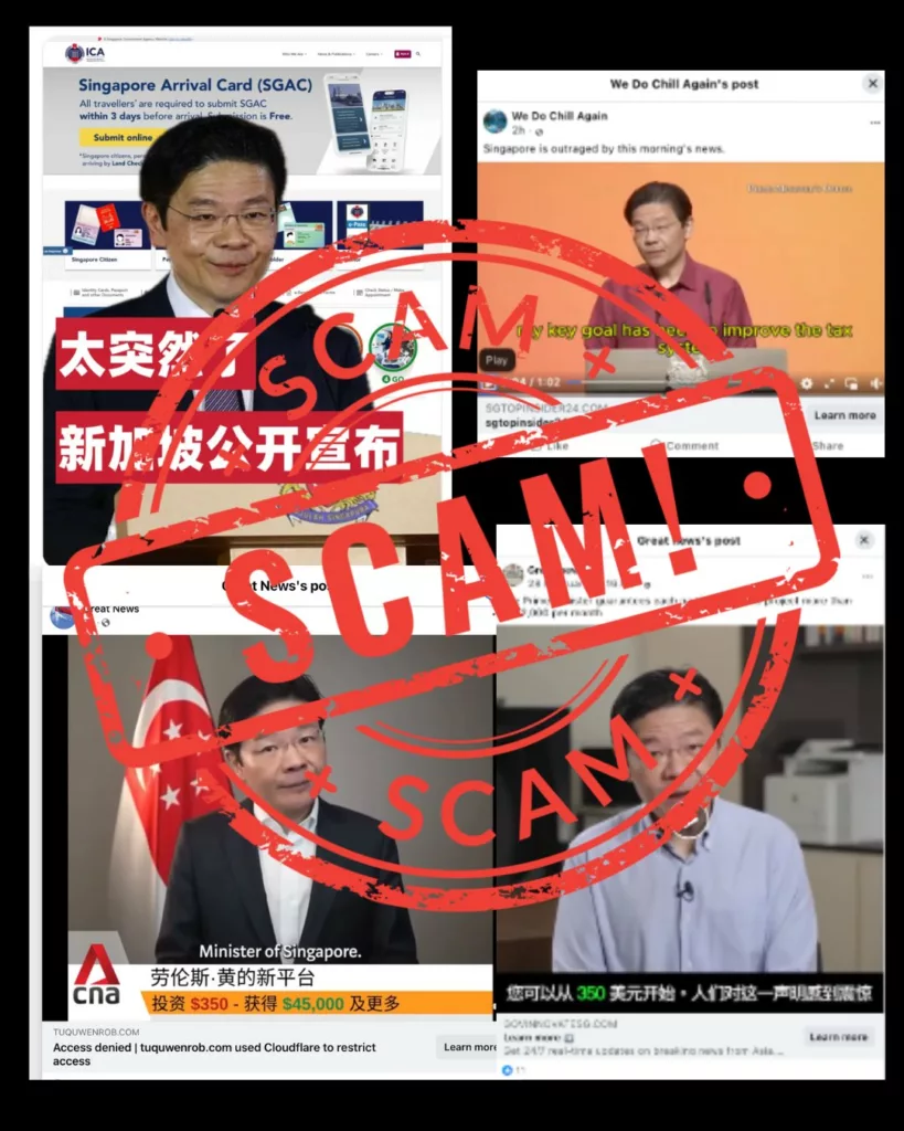 Lawrence Wong deepfakes