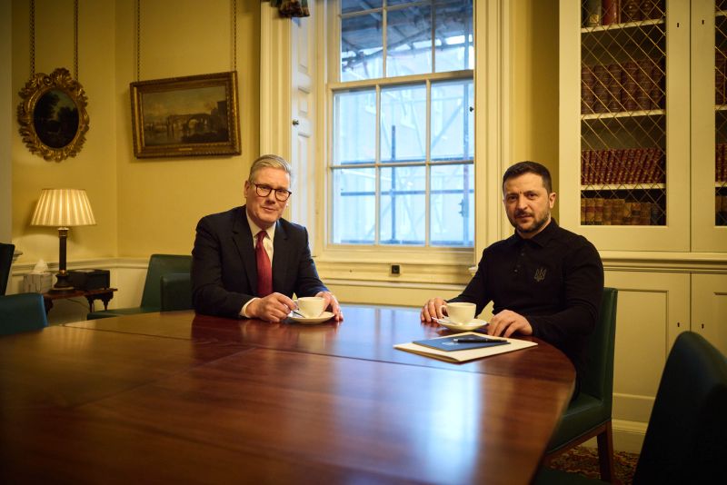UK PM Keir Starmer welcomes Zelenskyy in London a day after fiery verbal spat with Trump