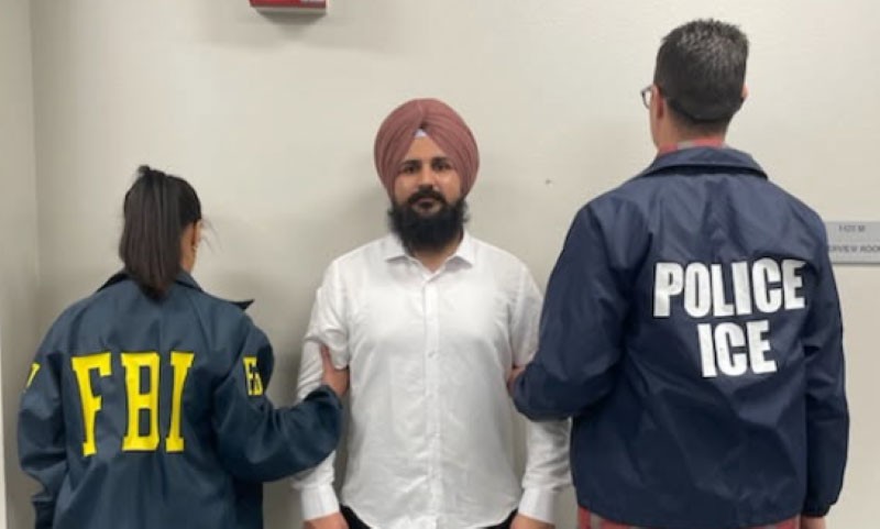 Gangster Harpreet Singh, alias Happy Passia, who is allegedly responsible for multiple terror attacks in Punjab arrested