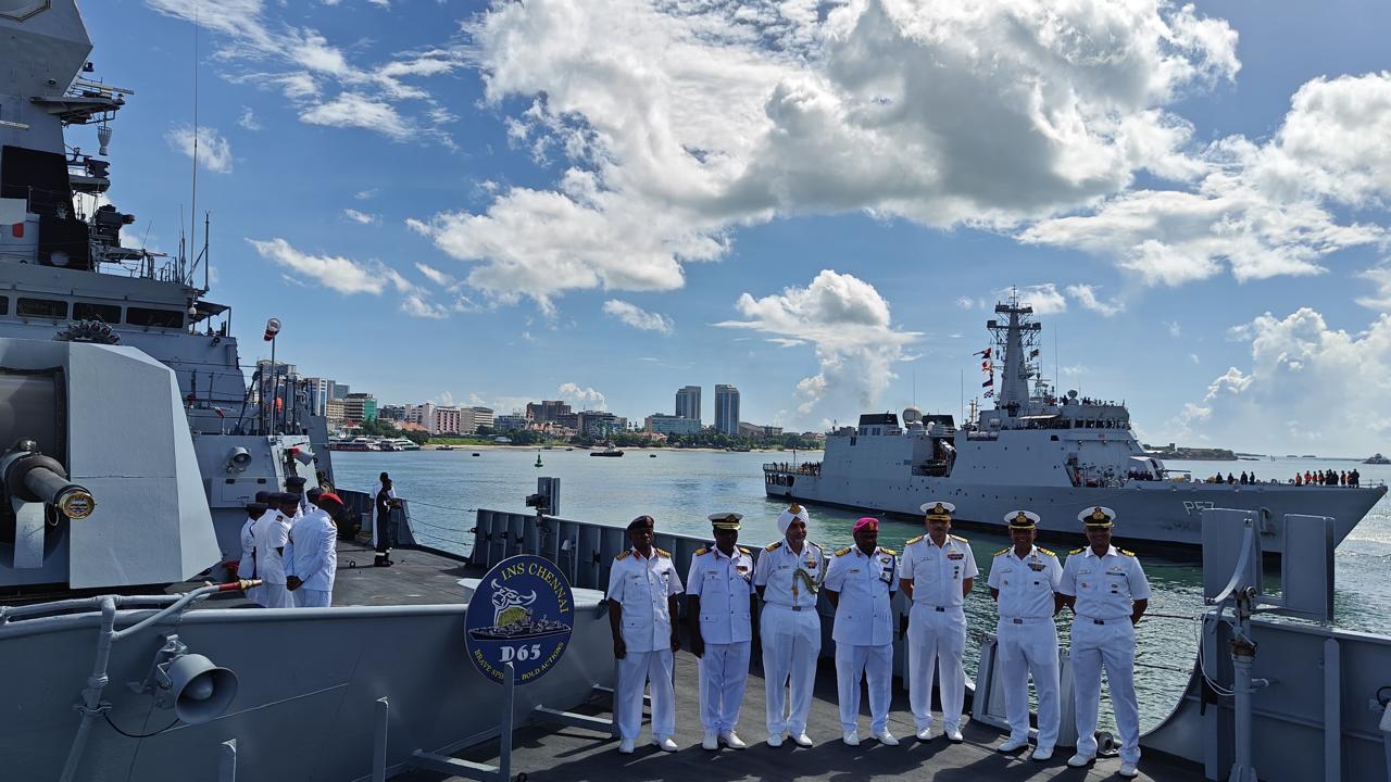 INS Sunayna, designated as IOS SAGAR ship, entered the Port of Dar-es-Salaam, Tanzania, on April 12.