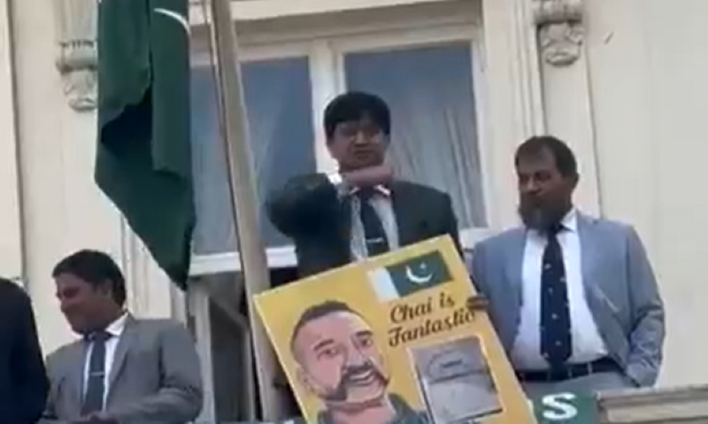 Pakistani official makes throat-slit gesture at J&K attack protesters in London 