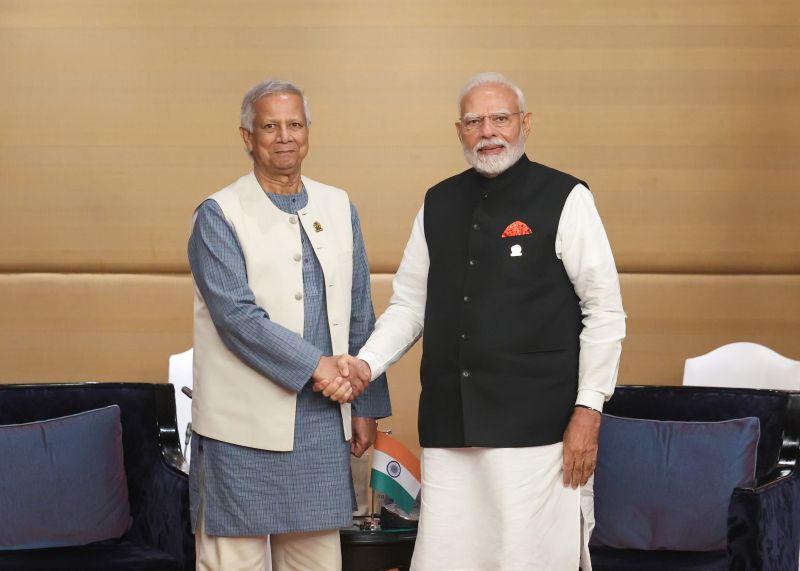 Modi, Yunus hold first meeting since political turmoil in Bangladesh