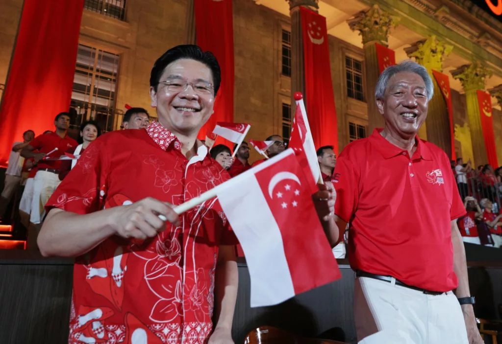 SM Teo Chee Hean and Lawrence Wong