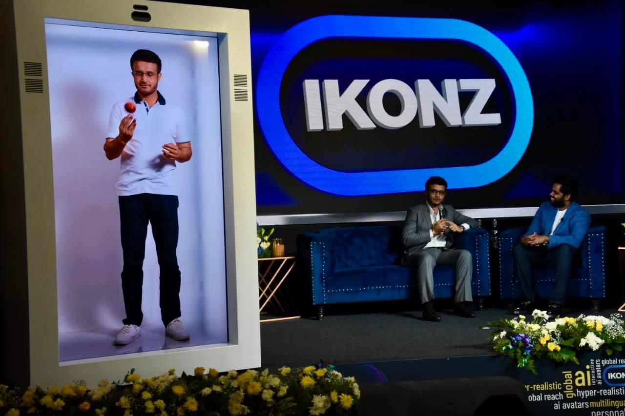 Sourav Ganguly’s AI Digital Avatar unveiled by Ikonz in Kolkata