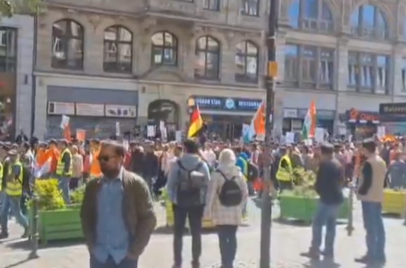 Indian diaspora protests against Pahalgam Attack In Frankfurt, Warsaw