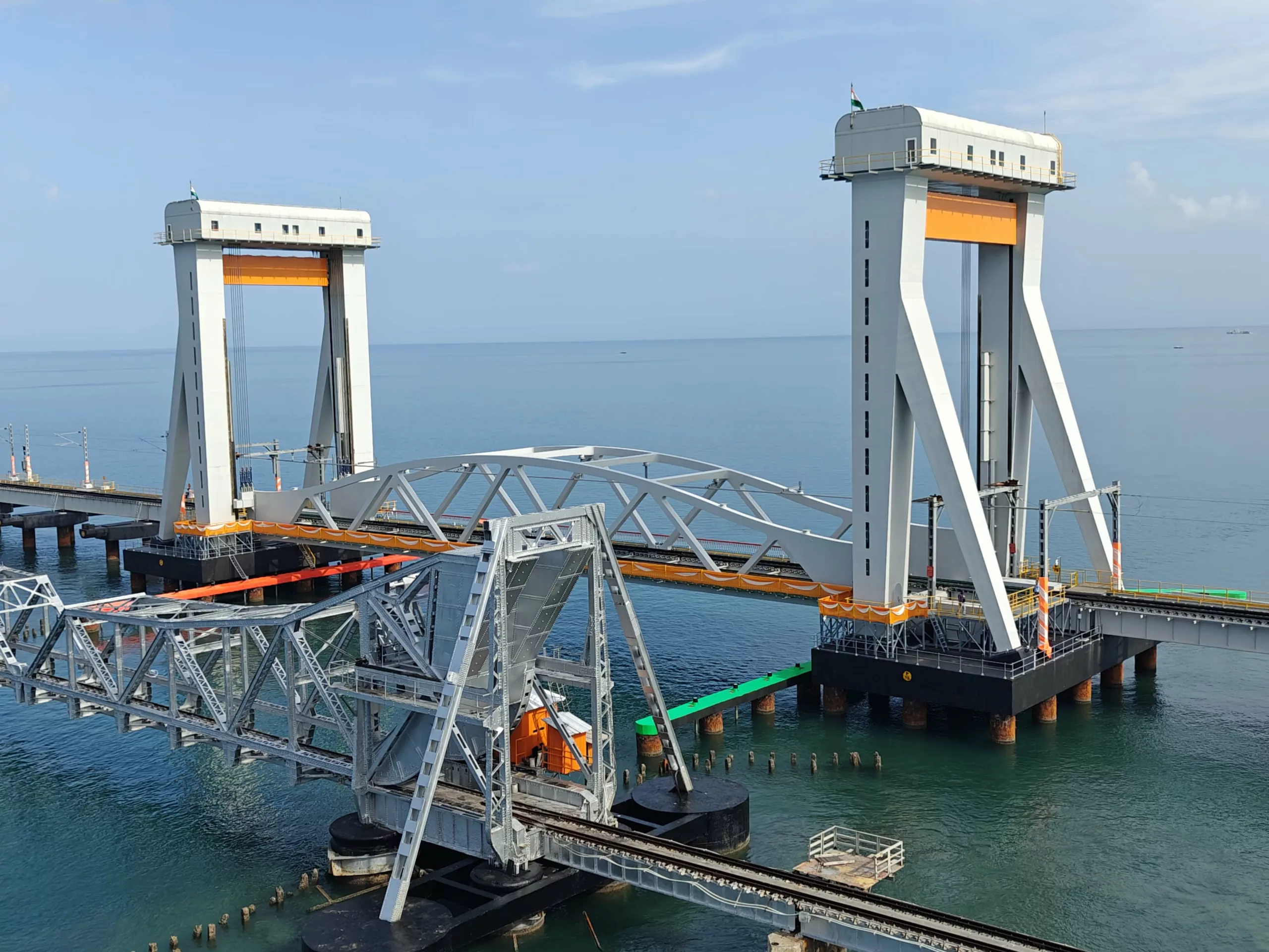 Indian PM Narendra Modi inaugurates country’s first vertical-lift sea bridge in Tamil Nadu