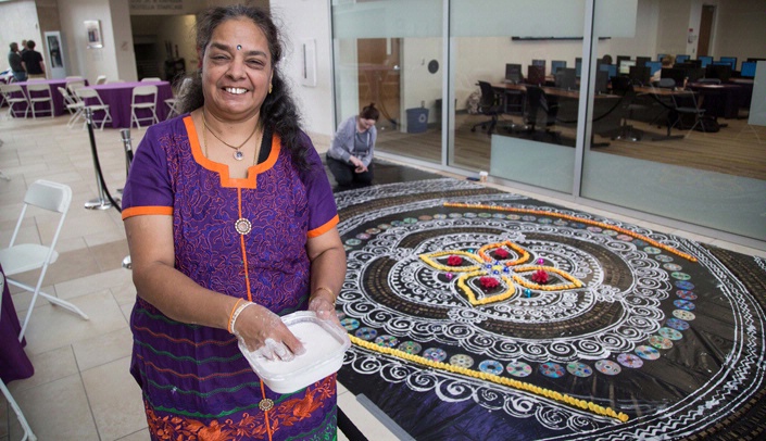 Vijayalakshmi Mohan rangoli