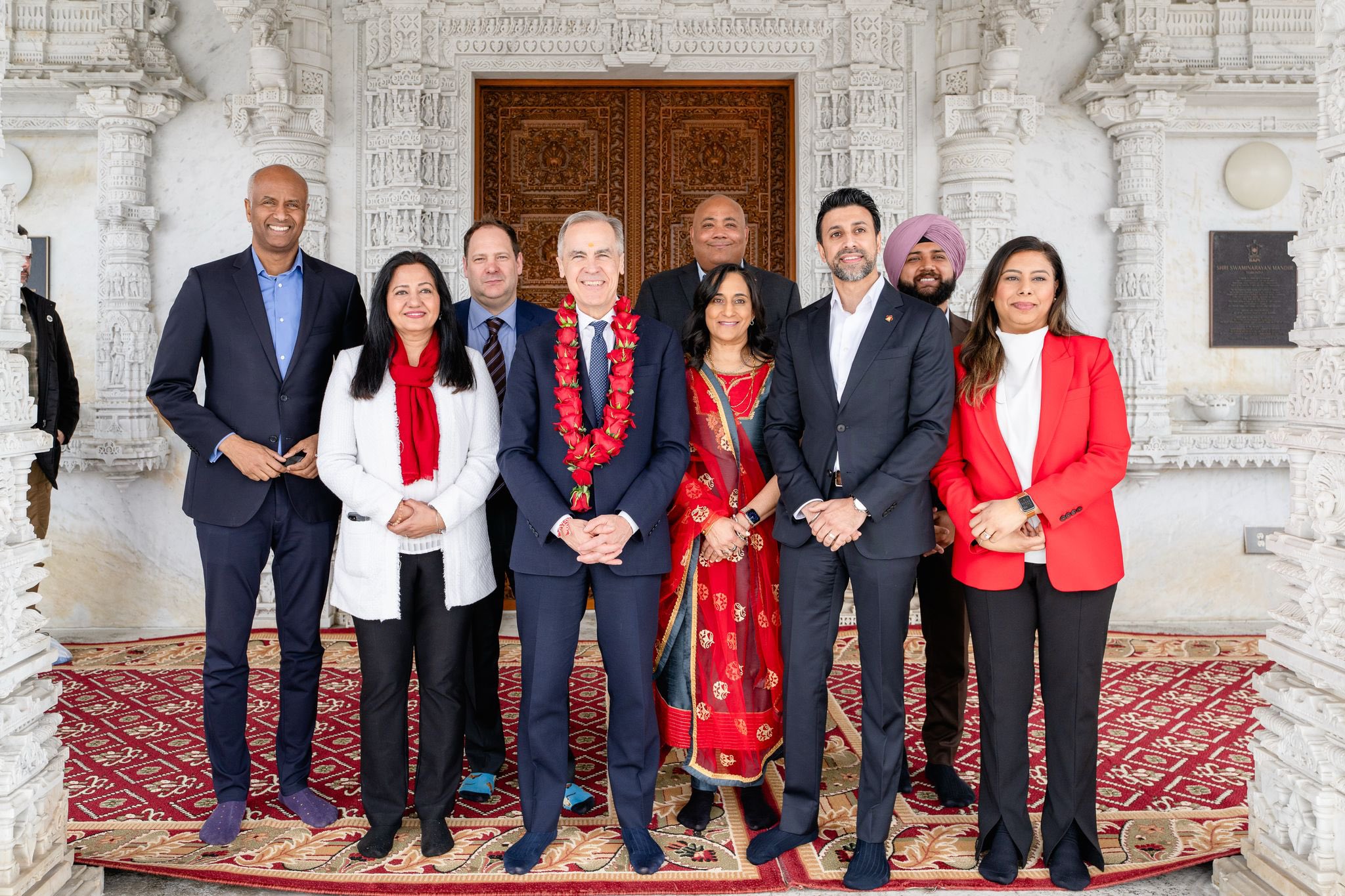 Canadian PM Mark Carney visits BAPS Hindu Temple ahead of polls to celebrate Rama Navami