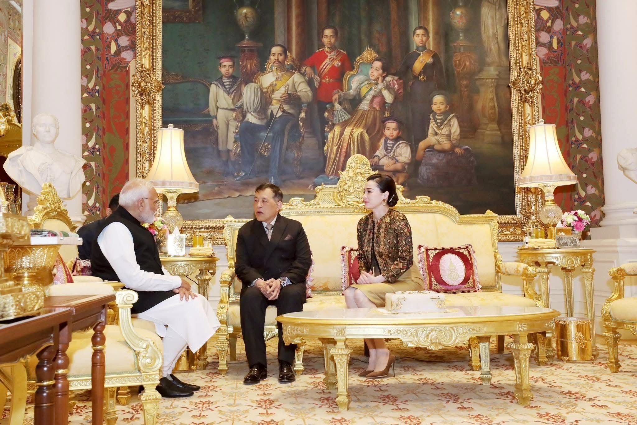 Narendra Modi discusses ways to strengthen India-Thailand ties with Thai Royals