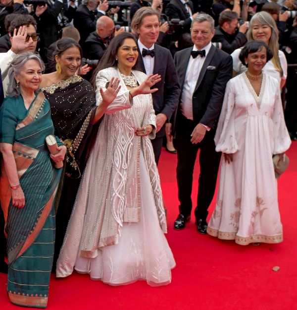 Cannes 2025: Sharmila Tagore, Simi Garewal walk red carpet, attend screening of Ray’s classic urban youth drama Aranyer Din Ratri
