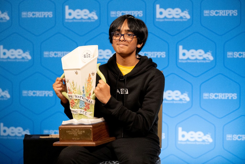 13-year-old Indian American Faizan Zaki crowned champion of 2025 Scripps Spelling Bee