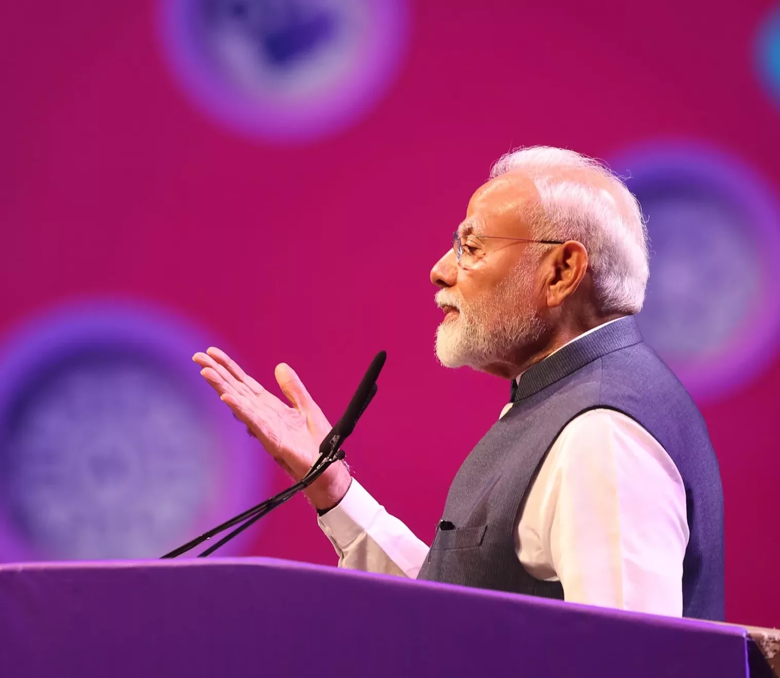 Indian Prime Minister Narendra Modi speaks at WAVES 2025