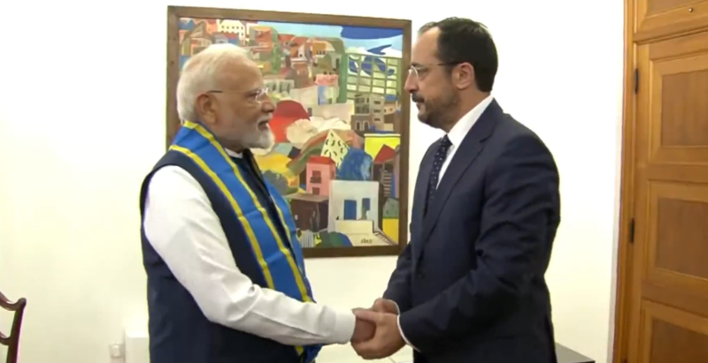Indian PM Narendra Modi conferred with highest honour of Cyprus