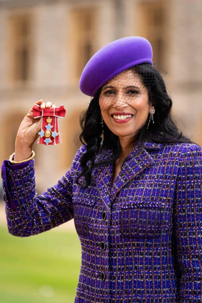 Leena Nair CBE badge