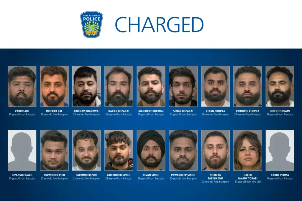 Peel Police arrests