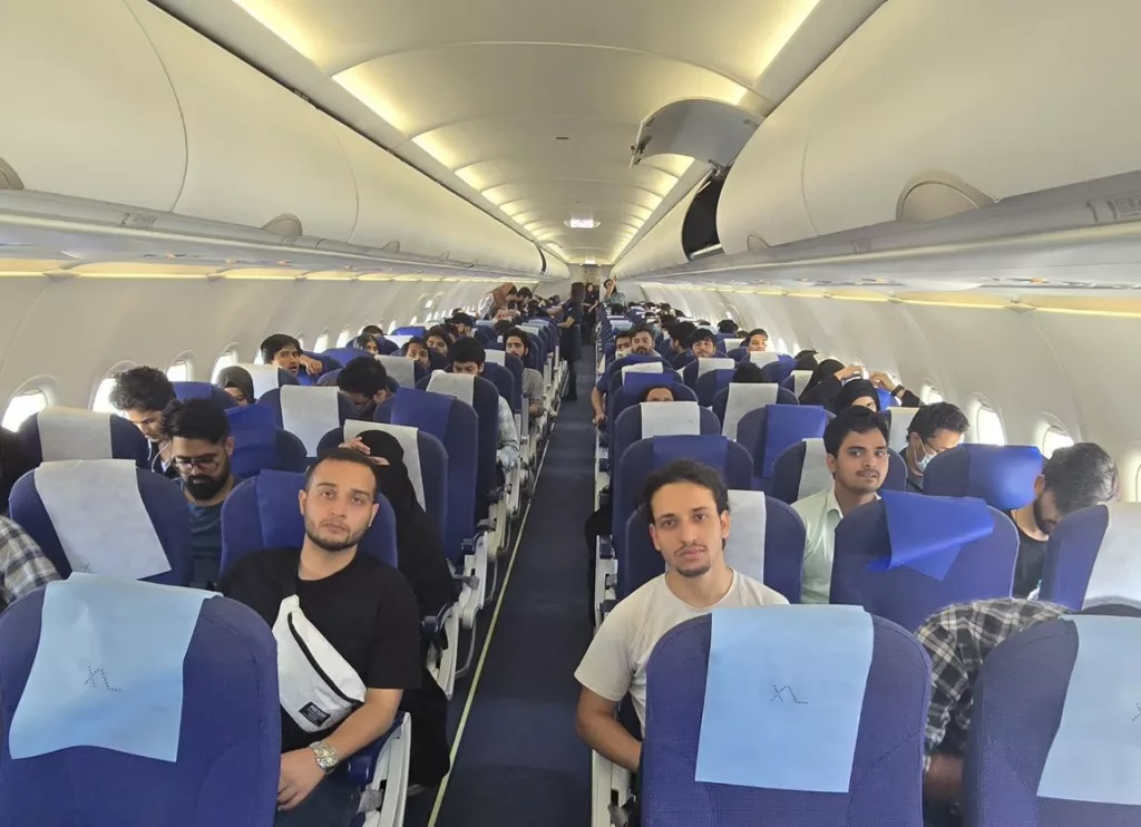 Indian evacuees from Iran