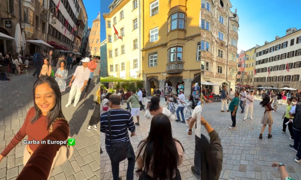Indian tourists force Garba on Austrian street performers, viral video sparks debate over travel etiquette