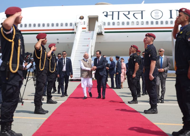 Narendra Modi arrives in Cyprus 