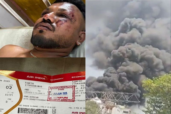 Air India plane crash survivor
