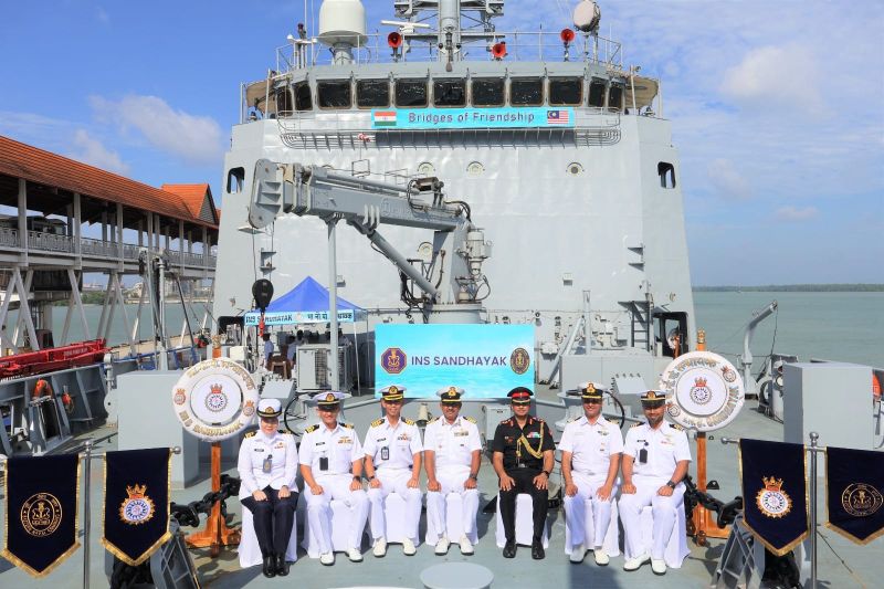 Indian Navy’s indigenously designed, constructed Survey Vessel Large visits Malaysia 