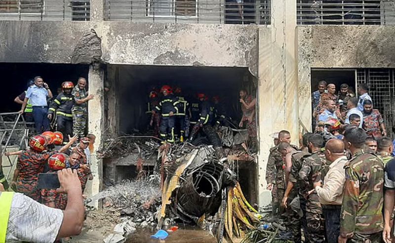 At least 19 people, including students, died after a Bangladesh Air Force training aircraft crashed into Milestone School and College in Dhaka. 