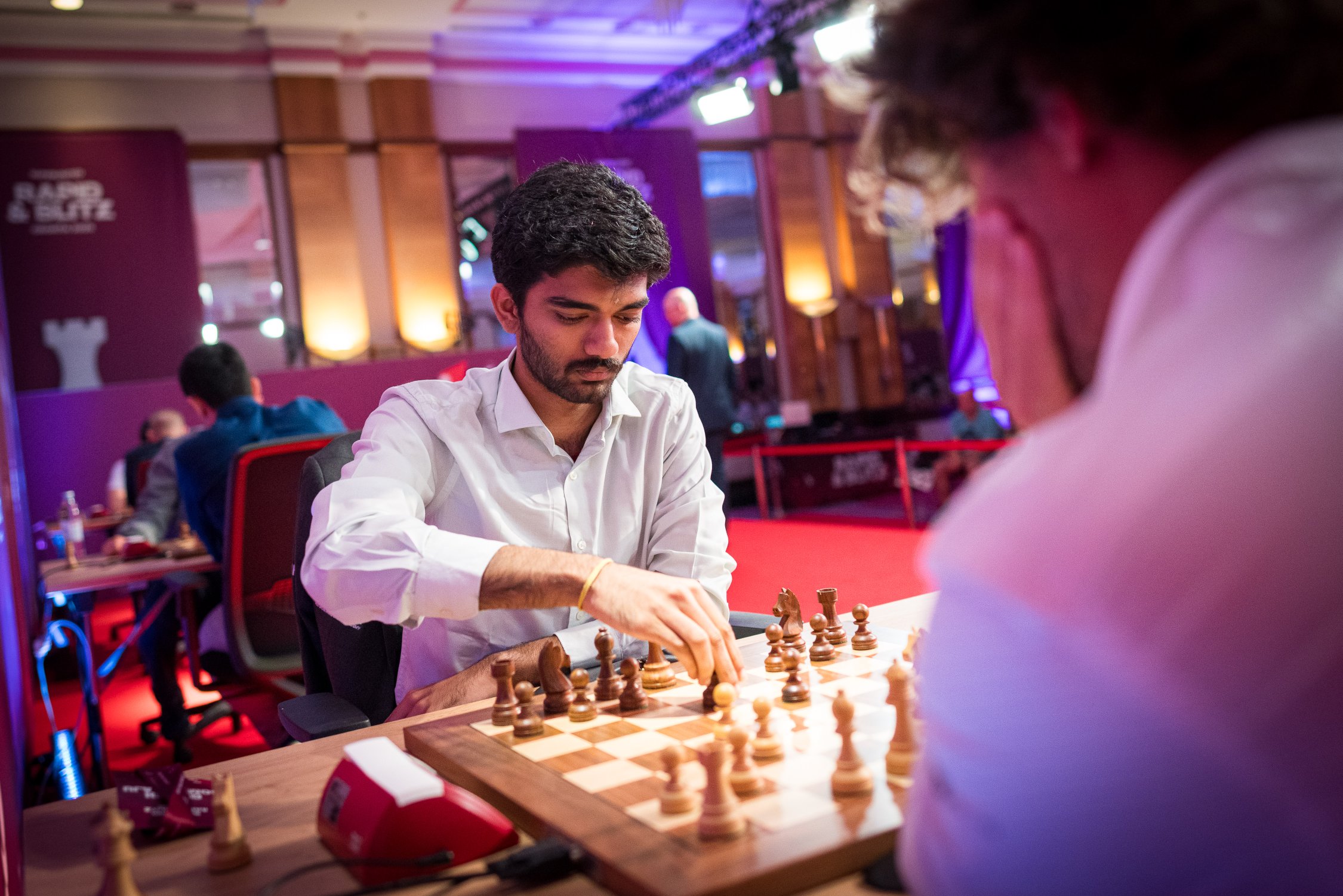 D Gukesh stuns magnus Carlsen again, takes sole lead at SuperUnited Rapid & Blitz in Zagreb