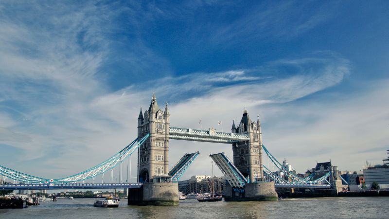  Two men were stabbed to death in central London on Monday, close to Tower Bridge