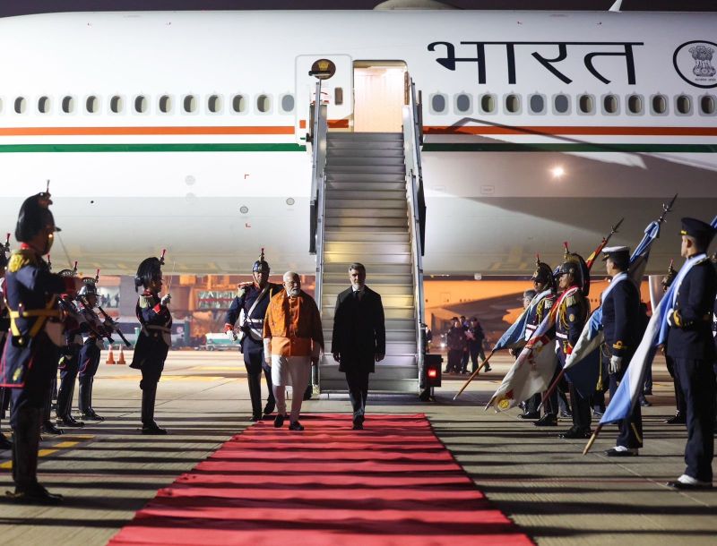 Modi arrives in Argentina for third-leg of his 5-nation tour
