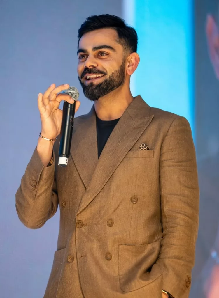 Indian cricket icon Virat Kohli attends a cancer fundraiser in London