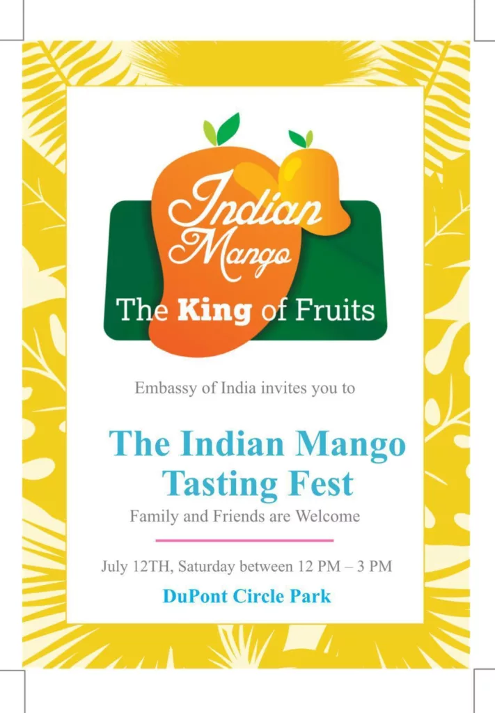 Mango Tasting Fest invite