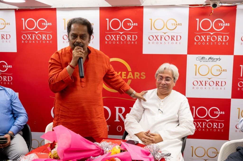 Pandit Samar Saha and Pandit Santanu Bandyopadhyay at book release