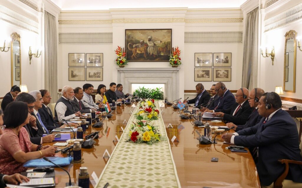 India, Fiji delegations