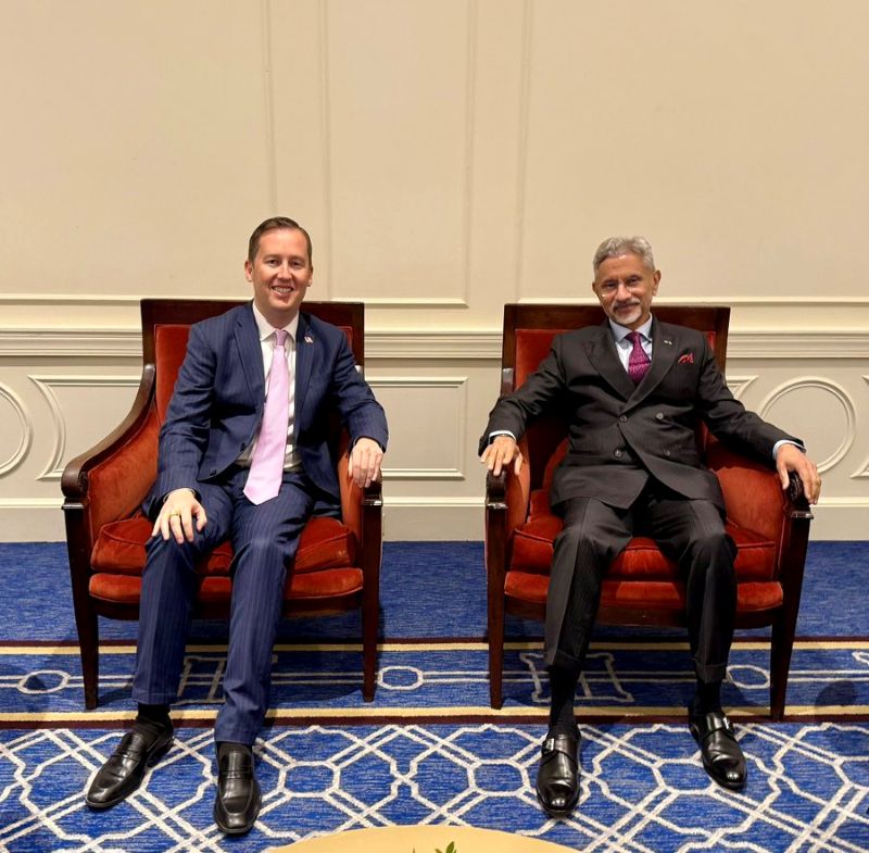 Indian External Affairs Minister S Jaishankar on Monday met US Ambassador to India-designate Sergio Gorn, when they discussed looking forward to further promoting the success of US-India relationship