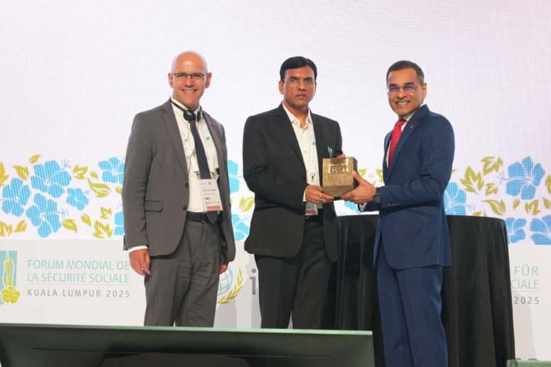 Mansukh Mandaviya received the International Social Security Association (ISSA) Award 2025 for ‘Outstanding Achievement in Social Security’.